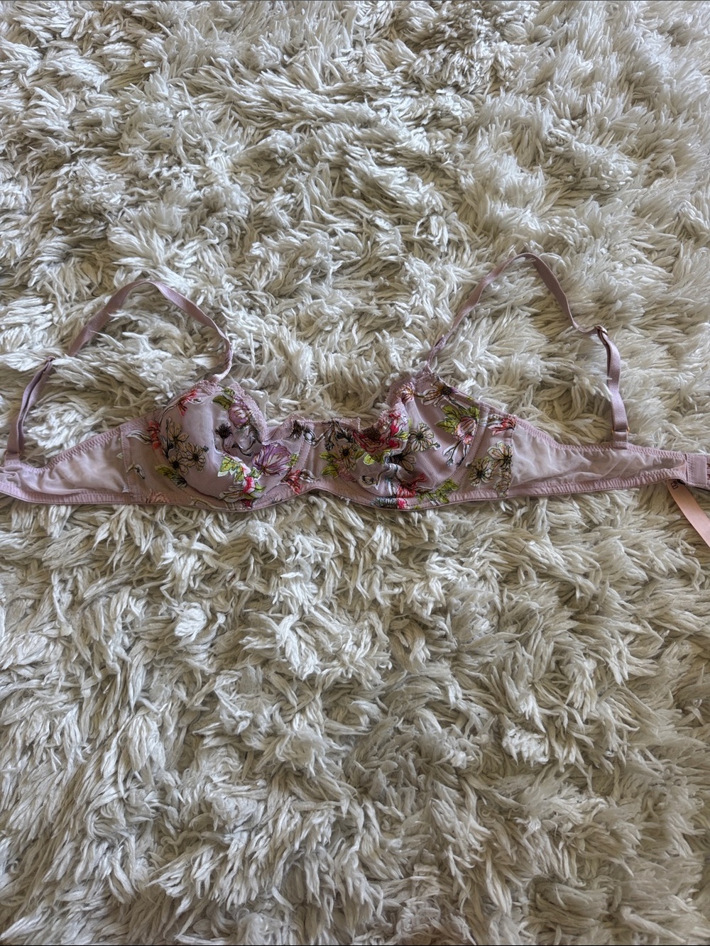 sexy Victoria’s Secret purple floral bra 34B